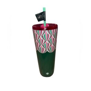 Starbucks Holiday Winter 2024 Green Red Pink Hot & Cold 24oz Tumbler NEW Gift